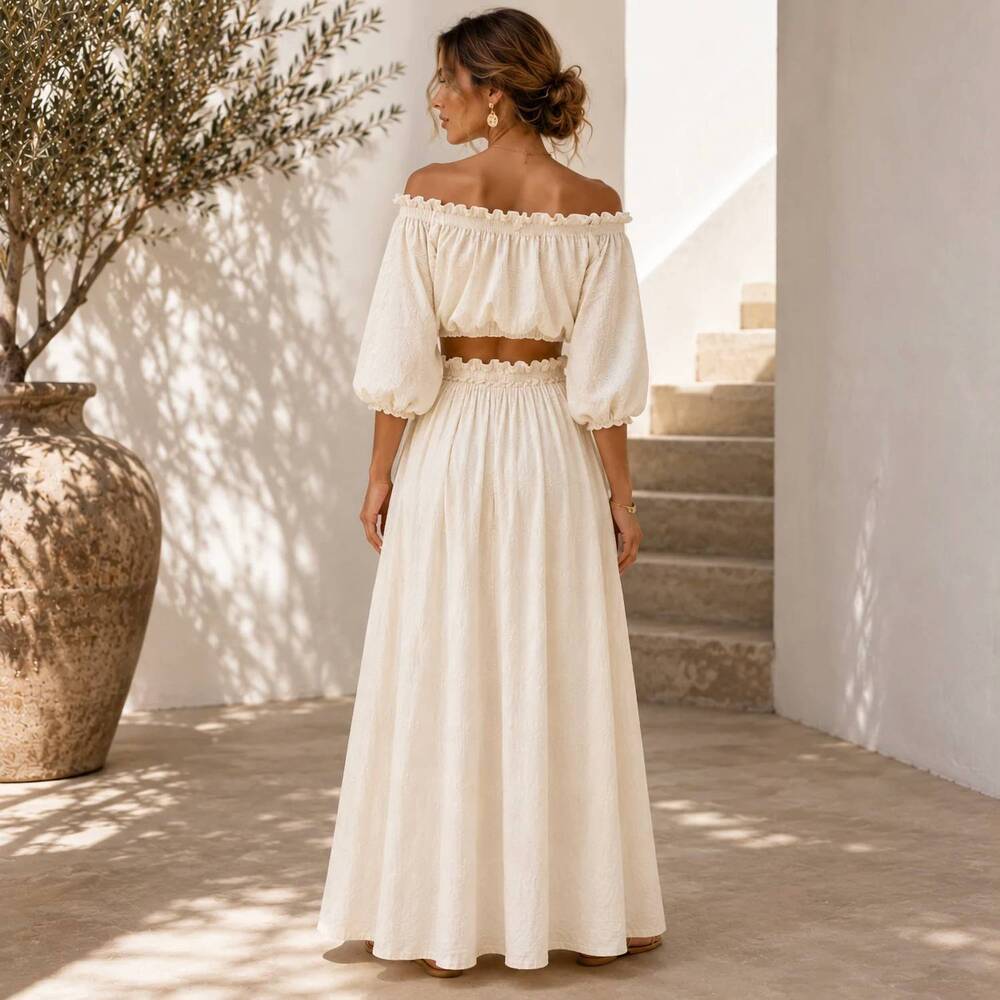 NEW MYSTERY RESORT avalon maxi set in white - Picture 3 of 3